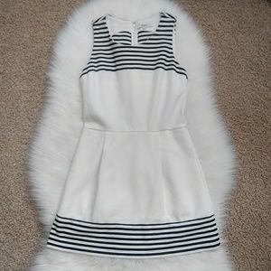 MADEWELL Sleeveless Striped Skater Dress Size S.